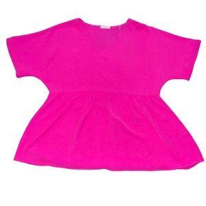 Peplum oversized blouse